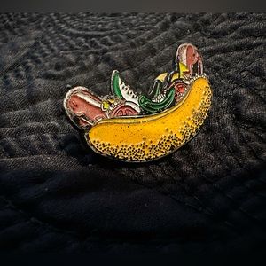 Chicago style hotdog collectors pin